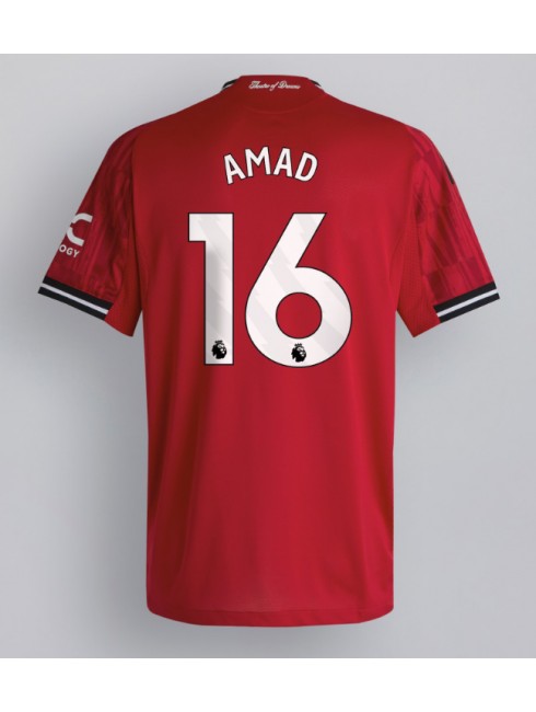 Muži Futbalové oblečenie Manchester United Amad Diallo #16 2025-26 Krátky Rukáv - Domáci Muži Futbalové oblečenie Manchester United Amad Diallo #16 2025-26 Krátky Rukáv - Domáci